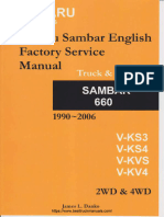 Subaru Sambar KS KV Truck Service Manual PDF
