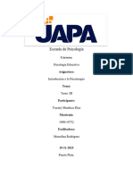 Tarea Iii Introducion A La Psicoterapia - Ymd