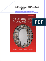 Ebook Personality Psychology 2017 PDF Full Chapter PDF
