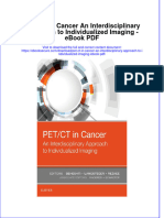 Download ebook Pet Ct In Cancer An Interdisciplinary Approach To Individualized Imaging Pdf full chapter pdf