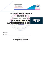 Summative 3 Third Quarter