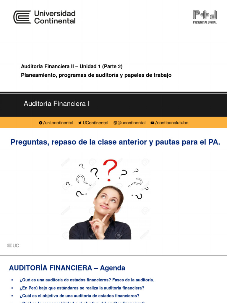 Unidad 1 Aud. Fin II - Parte 2 P | PDF | normas internacionales de ...