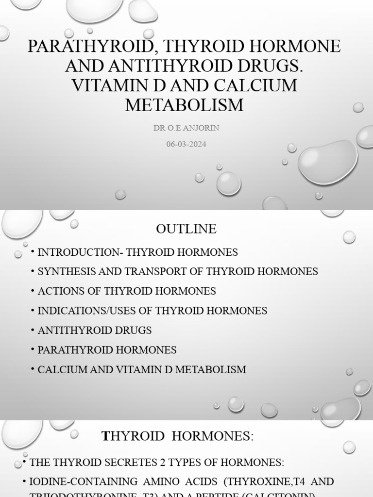 Thyroid Hormones and Antithyroid Drugs Guide | PDF | Thyroid ...