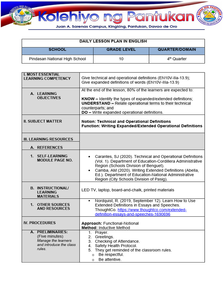 7e s g10 technical and operational definitions expanded definitions