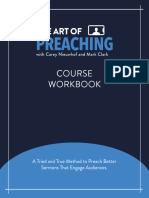 The Art of Preaching Workbook