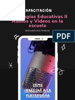 Tecnologías Educativas Ii - Resumen Multimedia