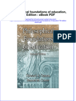 Ebook Philosophical Foundations of Education 7Th Edition PDF Full Chapter PDF