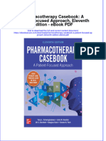 Ebook Pharmacotherapy Casa Patient Focused Approach Eleventh Edition PDF Full Chapter PDF