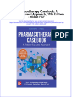 Ebook Pharmacotherapy Casa Patient Focused Approach 11Th Edition PDF Full Chapter PDF