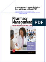 Download ebook Pharmacy Management Essentials For All Practice Settings Pdf full chapter pdf