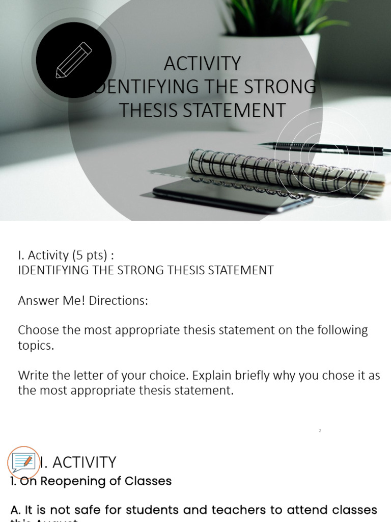 Lesson6 Thesis-Statement Activity MDL | PDF | Artificial Intelligence | Intelligence (AI ...