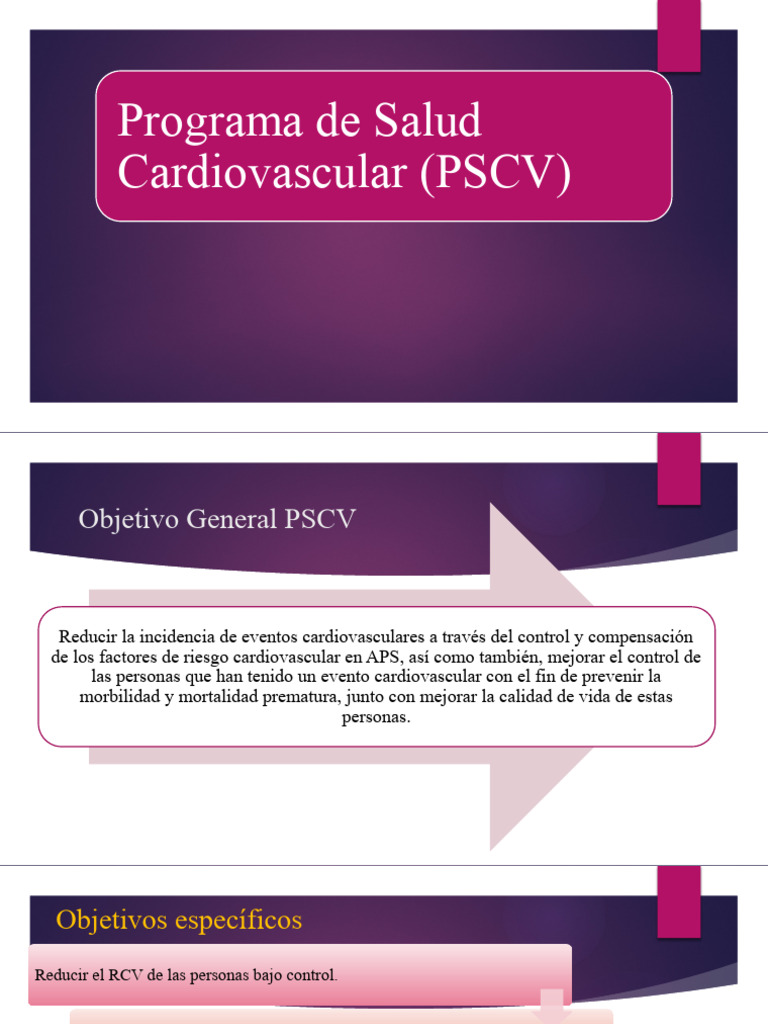 Programa Cardiovascular PSCV MOD | PDF | Hipertensión | Diabetes