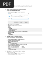 Basic Windows DOS Commands