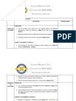 Actividades Del 06 Al 10 de Noviembre