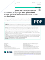 Associations Between Exposure To Common Technology Devices and Reported Neck Pain Among Iranian School-Age Adolescents: A Cross Sectional Study