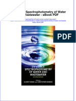 Download ebook Uv Visible Spectrophotometry Of Water And Wastewater Pdf full chapter pdf