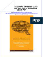 Download ebook Conflict Management A Practical Guide To Developing Negotiation Strategies Pdf full chapter pdf