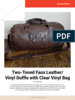 SEW Faux-Leather Duffle Hough Craftsy