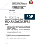 INFORME N°122- DEVOLUCION DE GARANTIA DE FIEL CUMPLIMIENTO - RETENCION DE 10%
