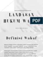 Presentasi Landasan Hukum Wakaf