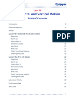 18.0 Science 9 Unit 18 Horizontal and Vertical Motions Study Guide