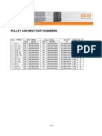 E15X - E 30 en Pulley & Belt Part Numbers