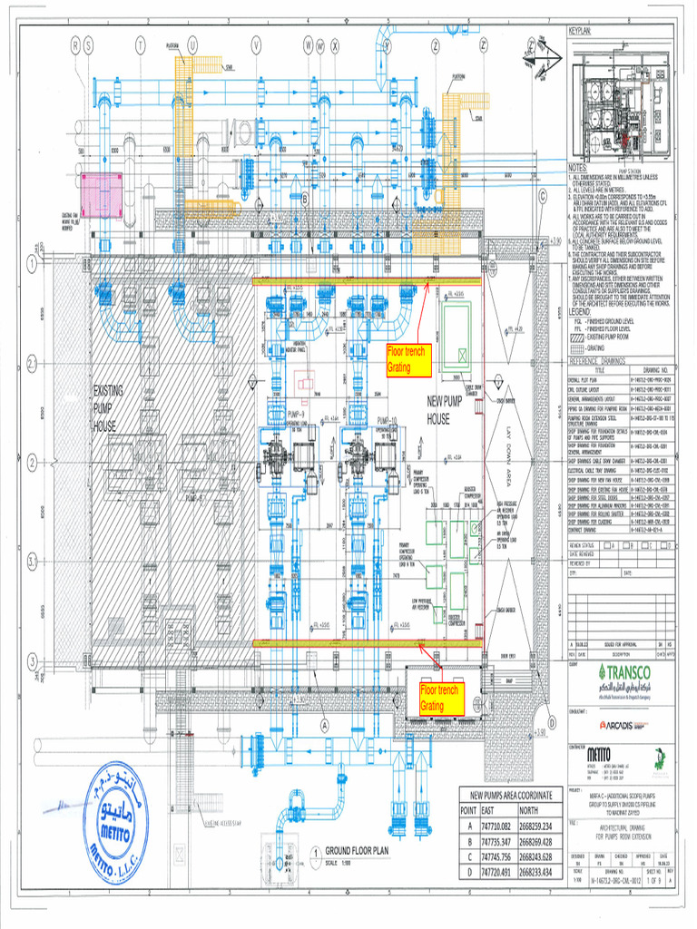 Architectural Drawings For Pumps Room Extension-Rev A | PDF