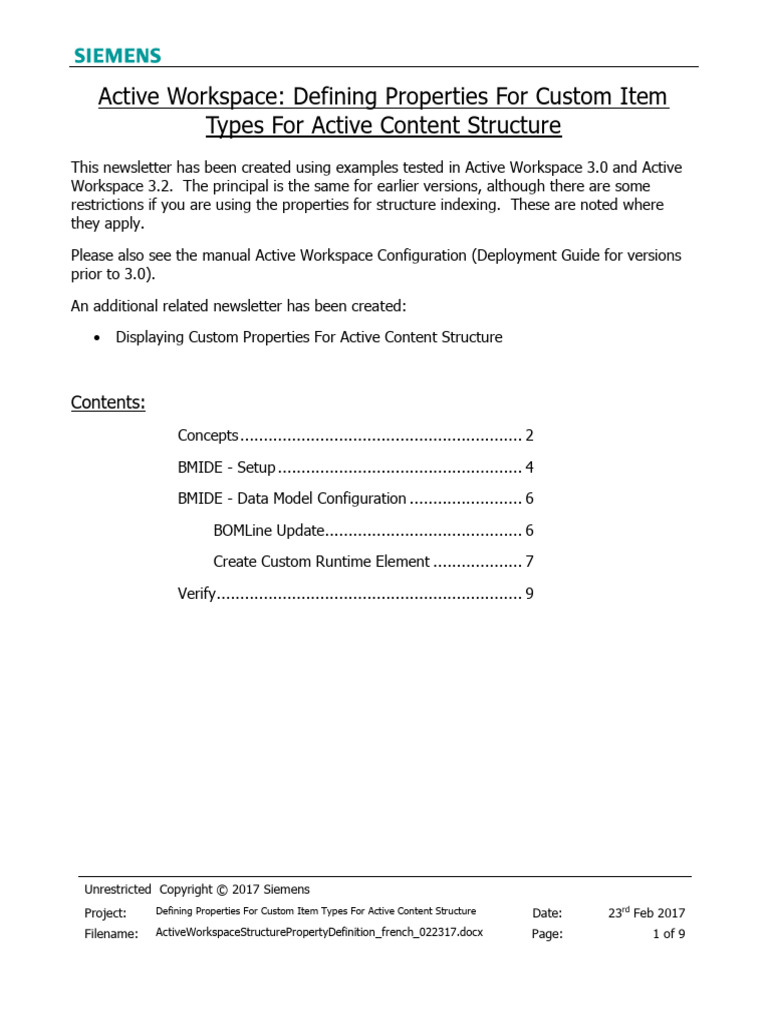 Active Workspace Structure Property Definition | PDF | Computer ...