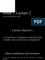 Week 2 Lecture 2 Using and Integrating Sources