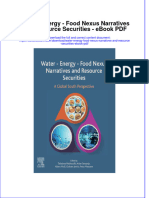 Ebook Water Energy Food Nexus Narratives and Resource Securities PDF Full Chapter PDF