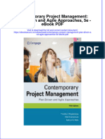 Ebook Contemporary Project Management Plan Driven and Agile Approaches 5E PDF Full Chapter PDF