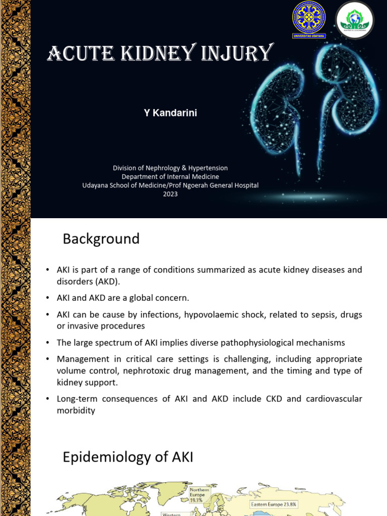 Lecture 6.1. Acute Kidney Injury | PDF | Nephrology | Medical Specialties