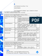 Calendário de Avaliações - 8º Ano