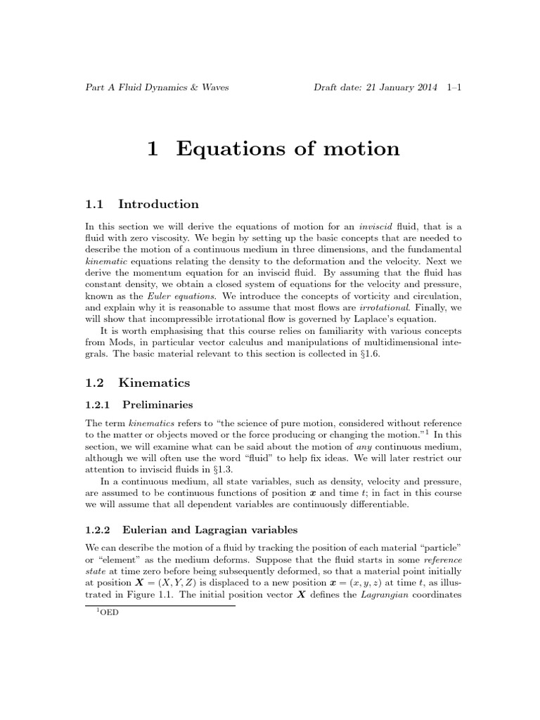 Fluids 1 PDF Continuum Mechanics Fluid Dynamics