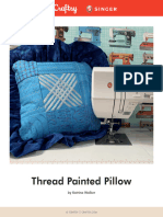 Thread Painted Pillow