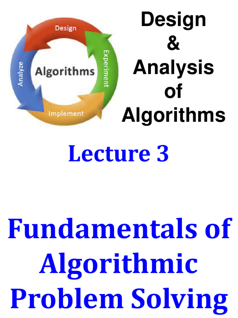 L3 - Fundamentals of Algo Problem Solving | PDF | Algorithms | Applied ...