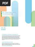 Download Cisco Q1FY12 Earnings Slides by Cisco Investor Relations SN72198916 doc pdf