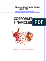 Ebook Corporate Finance Asia Pacific Edition PDF Full Chapter PDF