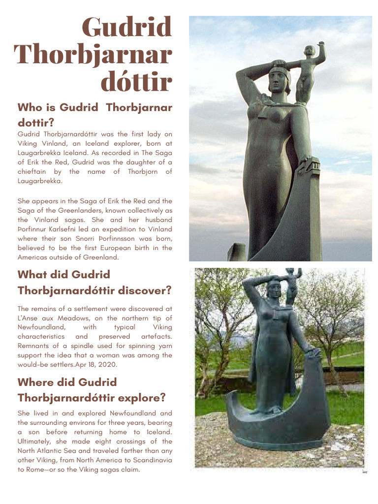 Gudrid Thorbjarnardóttir: Viking Explorer | PDF