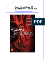Ebook Williams Hematology 9E Medical Denistry PDF Full Chapter PDF