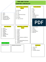 Camping Checklist