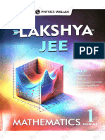 Lakshya Jee Maths Module 11