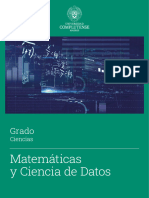 Matemáticas y Ciencia de Datos: Grado