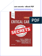 Ebook Critical Care Secrets PDF Full Chapter PDF