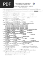 Q4 SCIENCE 7 Periodical Test