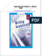 Ebook Writing Analytically 8Th Edition PDF Full Chapter PDF