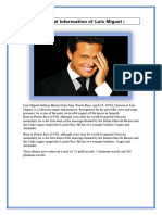 Personal Information of Luis Miguel