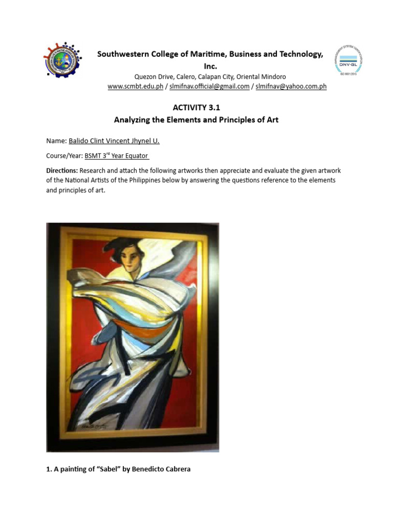 Analyzing Art Principles in Filipino Works | PDF | Psychology | Liberal ...