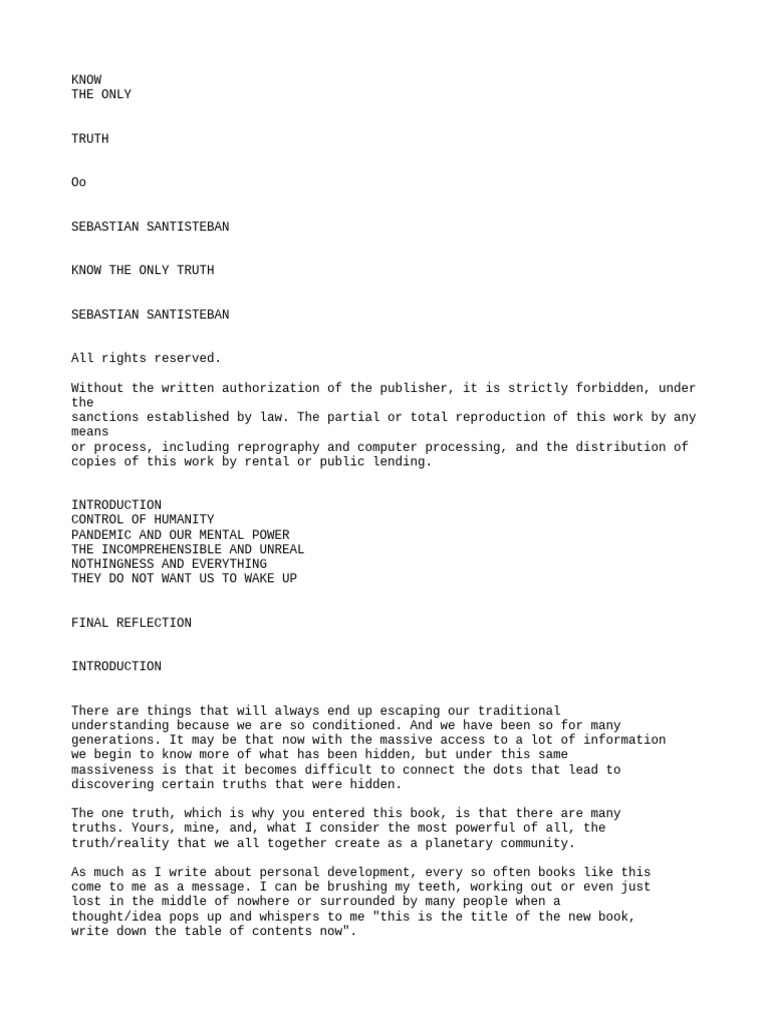 KNOW THE ONLY TRUTH_ | PDF | Placebo | Asthma