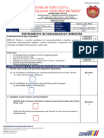 Examen Iii de Matematicas